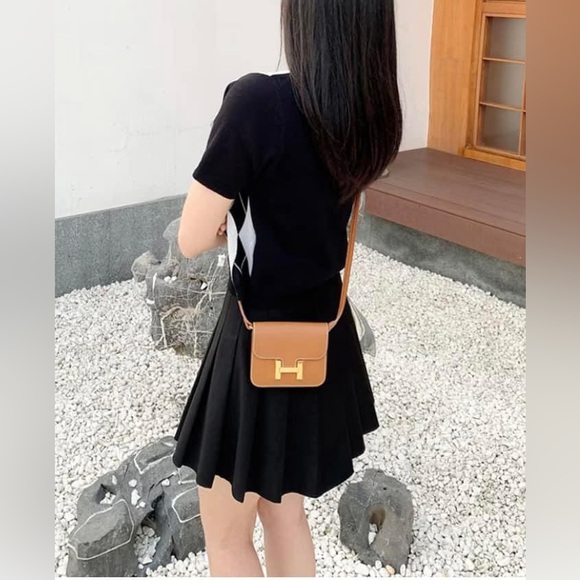 Hermes Constance Slim Wallet Waist Belt Bag Classic Color Gold Hardware! BNIB! - Picture 11 of 12